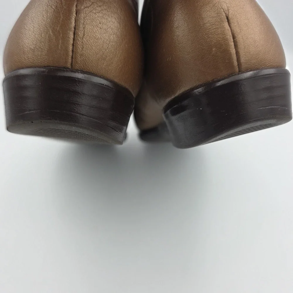 SAS Tripad Comfort Womens SlipOn‎ Loafers Bronze Leather Soft Step Size 8 NARROW
